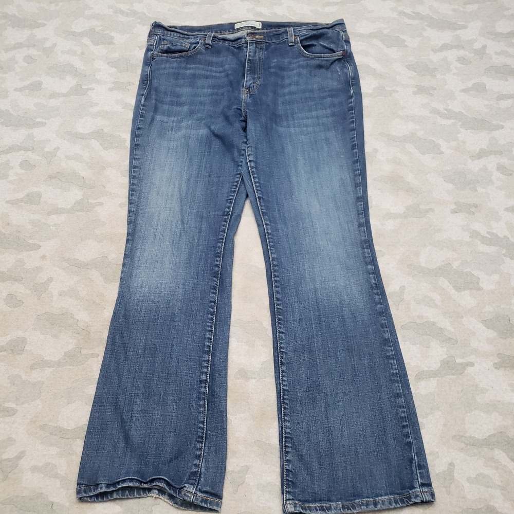 Levi's 515 Jeans Womens 16 Blue Stretch Bootcut Denim‎ Medium Wash